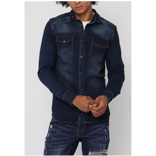 Chemise Chemise en jeans Slim Fit Bleu H - Kebello - Modalova