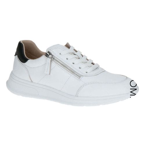 Baskets basses leisure trainers white black - Caprice - Modalova