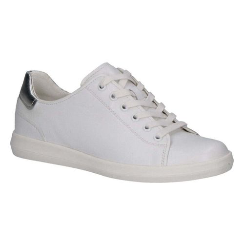 Baskets basses leisure trainers white silver - Caprice - Modalova