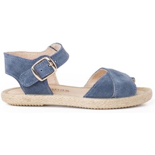 Sandales plates Sandale En Suède Brides Croisées Et Semelle En Jute - Pisamonas - Modalova