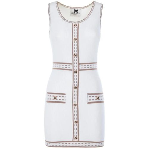 Robe courte robe tube blanc - No Secrets - Modalova