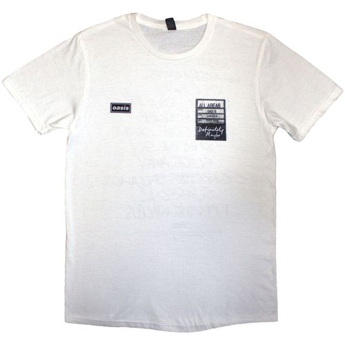 T-shirt Definitely Maybe AAA Setlist - Oasis - Modalova