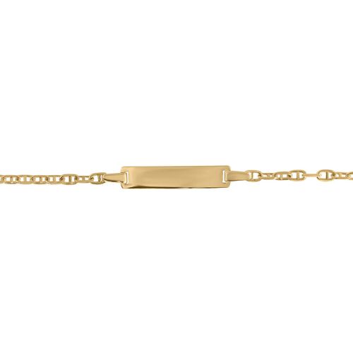 Bracelets Identité bébé or jaune 9 carats maille marine - Brillaxis - Modalova