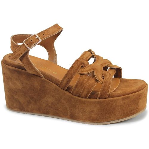 Sandales compensées CAF-E25-HM6064-M025 - Café Noir - Modalova
