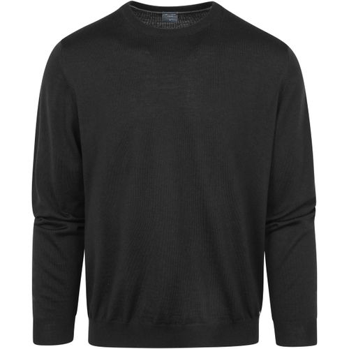 Sweatshirts Pull Col Rond Wool Bleu Noir - Olymp - Modalova