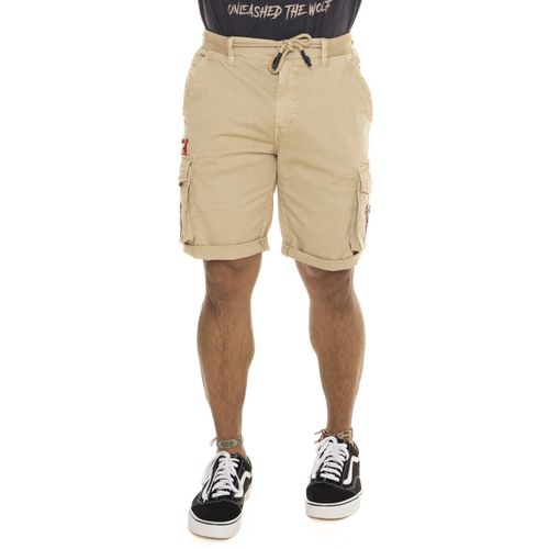 Short Bermuda avec ceinture élastiquée et patchs Piston - Von Dutch - Modalova