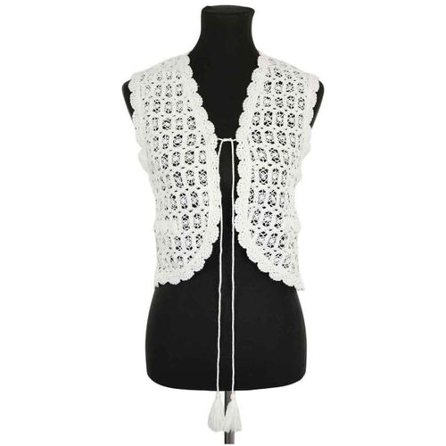 Gilet Maje Cardigan en coton blanc - Maje - Modalova