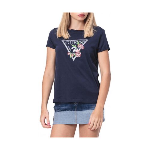 Polo T-shirt FOLIAGE Bleu Navy Foncé W92I67 - Guess - Modalova