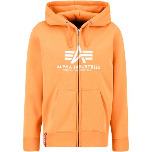 Sweat-shirt Basic Zip Hoodie BL PP - tangerine - Alpha Industries - Modalova