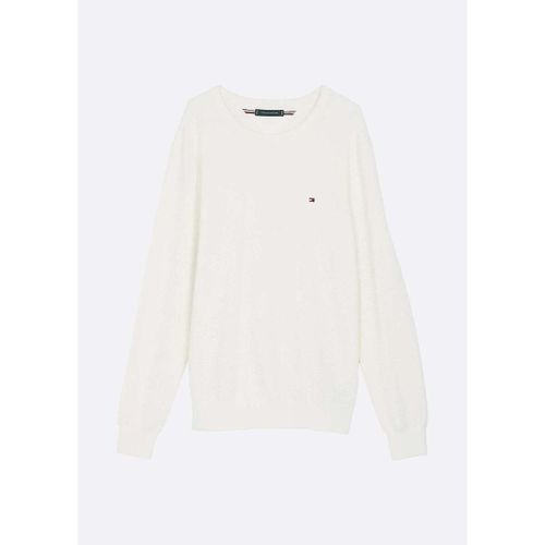 Sweatshirts Pull blanc en coton - Tommy Hilfiger - Modalova