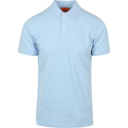 T-shirt Polo Mang Bleu Clair - Suitable - Modalova