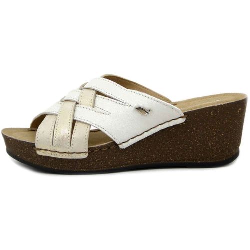Sandales compensées Chaussure, Mule, Cuir souple - 8127 - Atema - Modalova