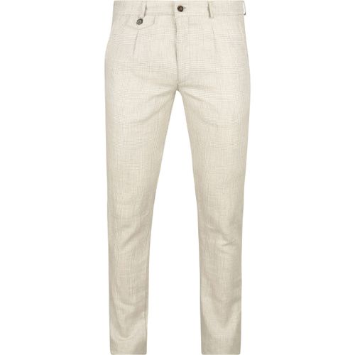 Pantalon Chino Lin Carreaux Beige - Suitable - Modalova