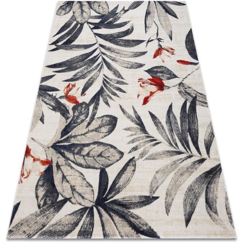 Tapis Tapis moderne MUNDO E7181 feuilles extérieur beig 80x150 cm - Rugsx - Modalova