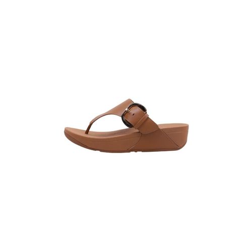Sandales compensées LULU RESIN-BUCKLE LEATHER TOE-POST - FitFlop - Modalova