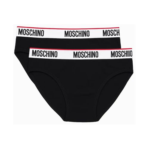 Slips Lot de deux slips élastiques avec logo - Moschino - Modalova