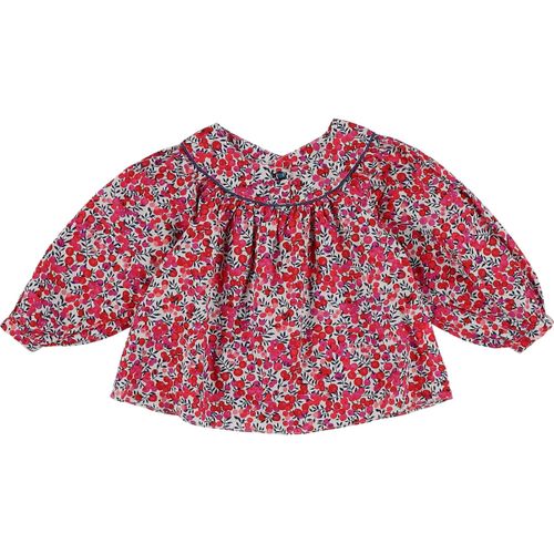 Blouses Blouse rose, blanc tissu liberty - Jacadi - Modalova