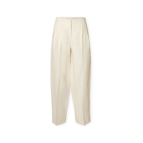 Pantalon W Barrel Lia Trousers - Birch - Selected - Modalova