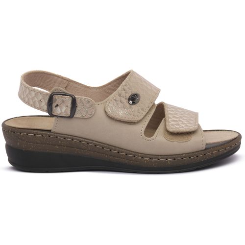Sandales compensées BEIGE - Valleverde - Modalova