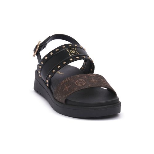 Sandales compensées CALF BLK - Laura Biagiotti - Modalova