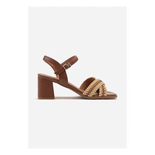 Sandales à talon Sandales à Talons avec des Brides croisées Tressées - Vera Collection - Modalova