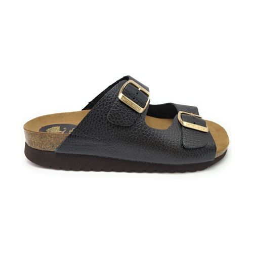 Sandales compensées SANDALE 7206 CUIR NOIR - Interbios - Modalova