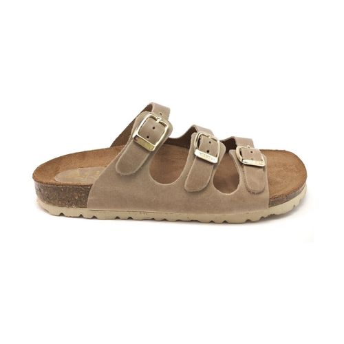 Sandales plates SANDALE 7231 CUIR BEIGE - Interbios - Modalova