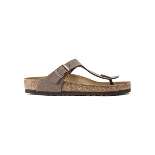 Sandales plates Gizeh Nobuck Birko-Flor Regular - Mocca - BIRKENSTOCK - Modalova