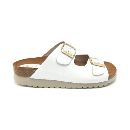 Sandales compensées SANDALE 7206 CUIR BLANC - Interbios - Modalova