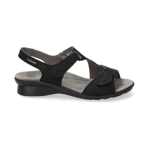 Sandales compensées SANDALE PARIS NUBUCK NOIR - Mephisto - Modalova