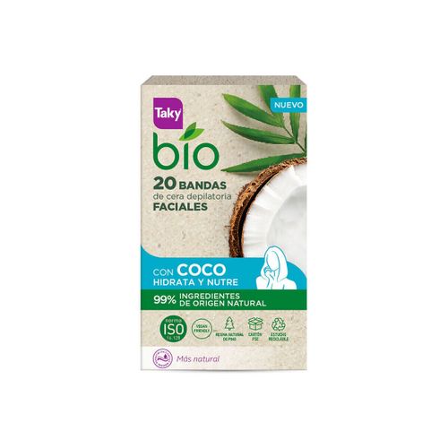 Accessoires corps Bandes De Cire Pour Le Visage Bio Coco Pour L 39;épilation, 20 - Taky - Modalova