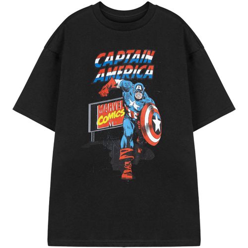 T-shirt Comic Captain Captain America T-shirt à manches courtes - Marvel - Modalova