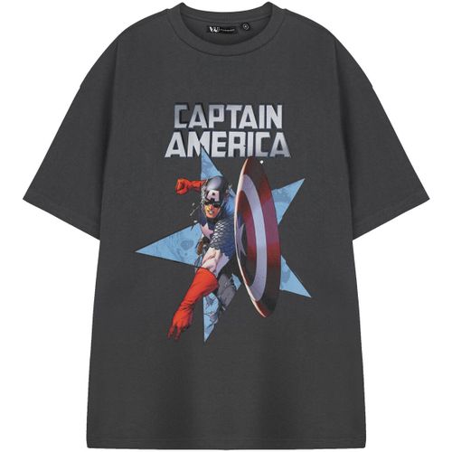 T-shirt Shield Throw Captain America T-shirt à manches courtes - Marvel - Modalova