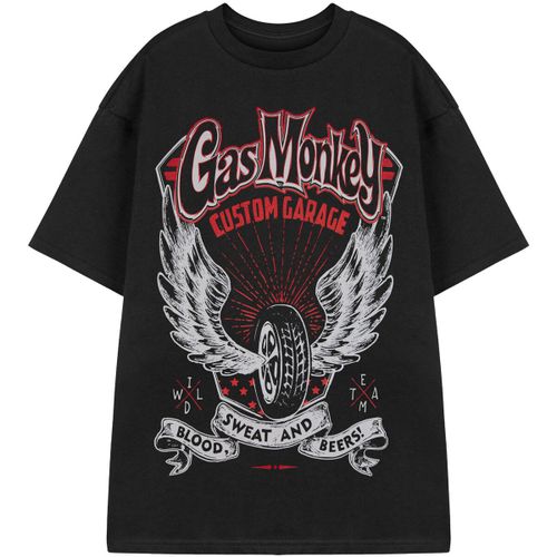 T-shirt Winged Tyre T-shirt à manches courtes - Gas Monkey Garage - Modalova