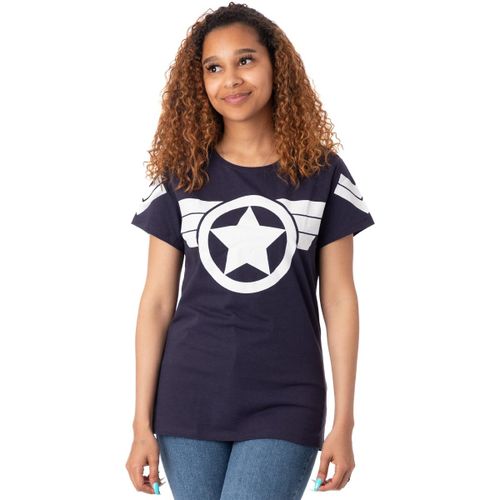 T-shirt Captain America Logo T-shirt à manches courtes - Marvel - Modalova