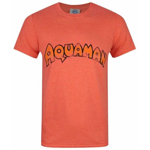 T-shirt Aquaman Logo T-shirt à manches courtes - Dc Comics - Modalova