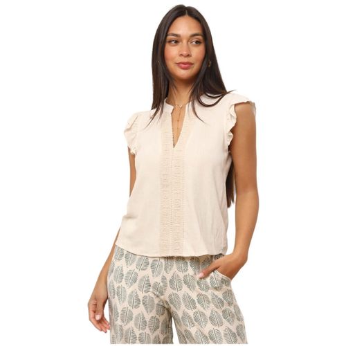 Blouses Tops, t-shirts - Beige - La Modeuse - Modalova