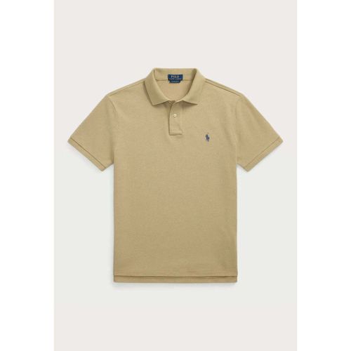 T-shirt Polo ajusté beige en coton - Ralph Lauren - Modalova