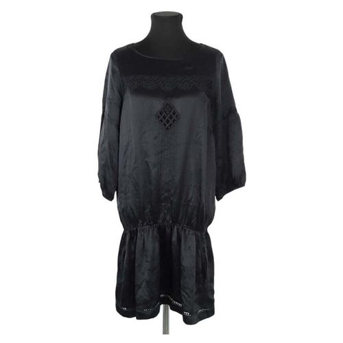 Robe Sandro Robe en soie noire - Sandro - Modalova