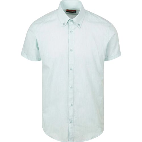 Chemise Manches Courtes Chemise Coton Slub Vert Clair - Suitable - Modalova
