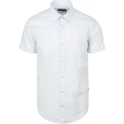 Chemise Manches Courtes Chemise Coton Slub Bleu Clair - Suitable - Modalova