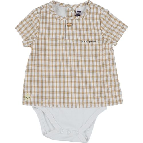 Bodys Chemise/body beige, blanc - Sergent Major - Modalova