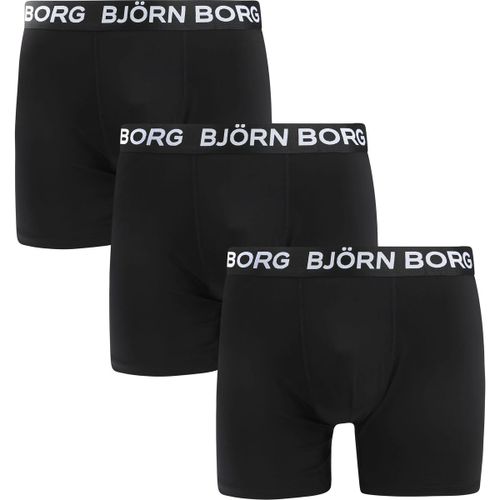 Caleçons Sports Boxers Lot de 3 Noir - Björn Borg - Modalova