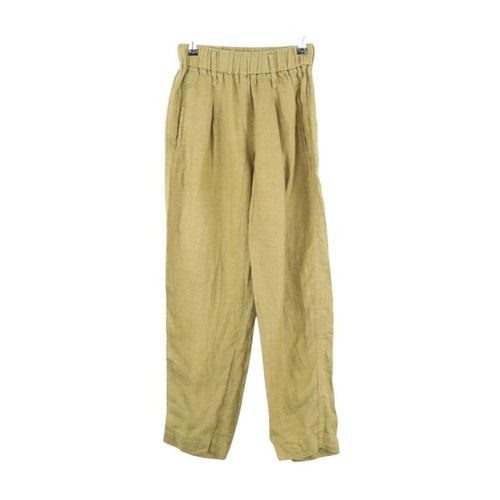 Pantalon Pantalon droit en lin kaki - Forte Forte - Modalova