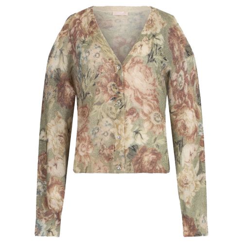 Gilet Cardigan en alpaga et laine - Liu Jo - Modalova