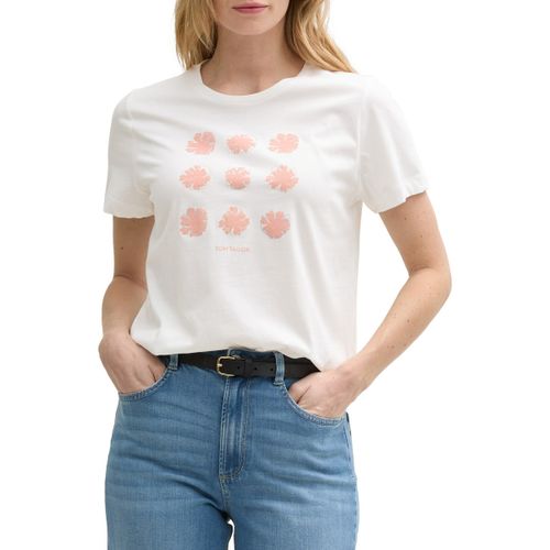 T-shirt T-shirt fleuri Whisper White - Tom Tailor - Modalova