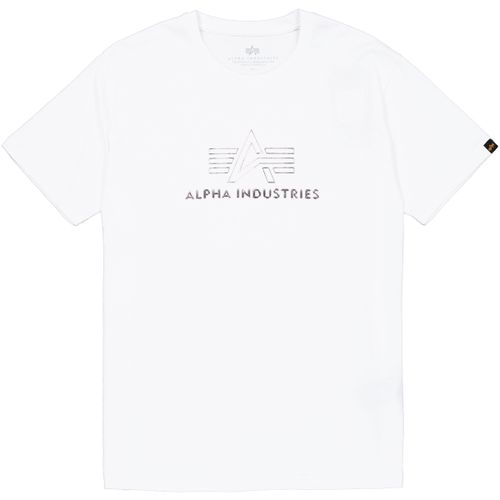 T-shirt Basic Mid Logo TPU T-Shirt - white / chrome - Alpha Industries - Modalova