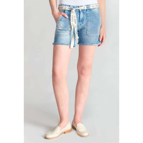 Short Short bloom en jeans bleu clair - Le Temps des Cerises - Modalova