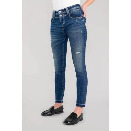Jeans Jeans pulp slim elina taille haute 7/8ème destroy bleu - Le Temps des Cerises - Modalova