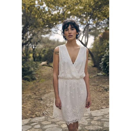 Robe Robe heliot à dentelle blanche - Le Temps des Cerises - Modalova